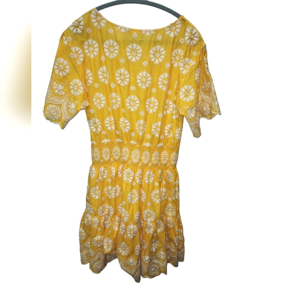 Yellow Floral Lace Dress - Picture 11 of 11